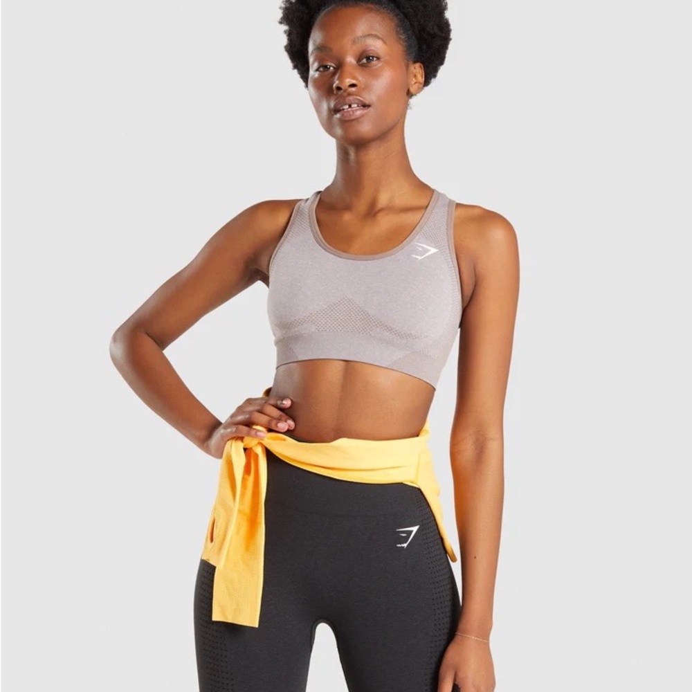 Gymshark Vital Seamless Taupe Marl Set
